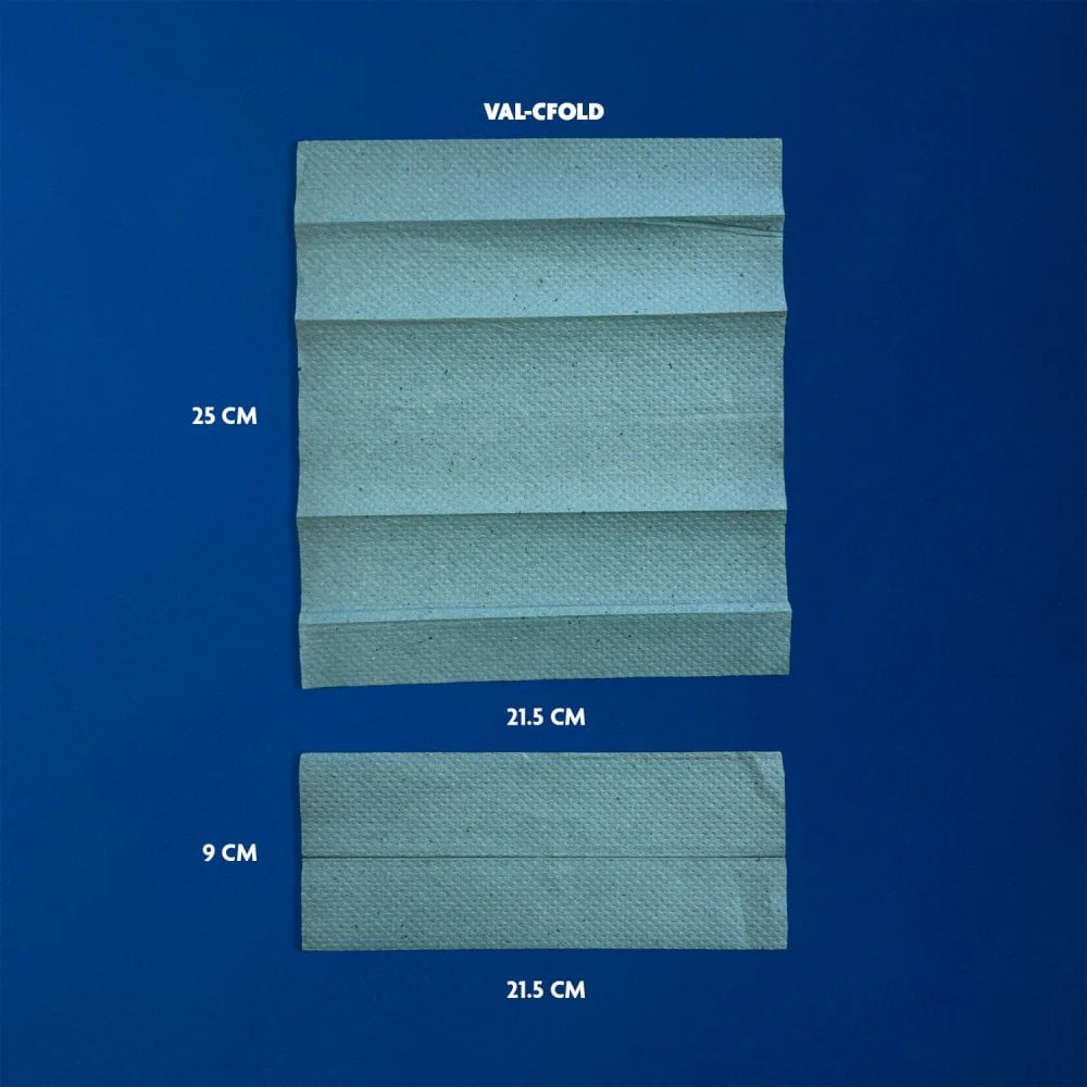 1 Ply - Blue - C-Fold - Paper Hand Towels | 4 Cases - Image 8