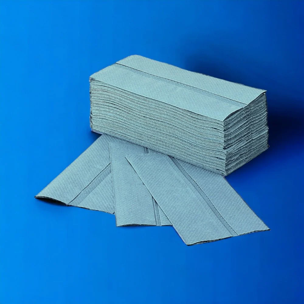 1 Ply - Blue - C-Fold - Paper Hand Towels - Image 2