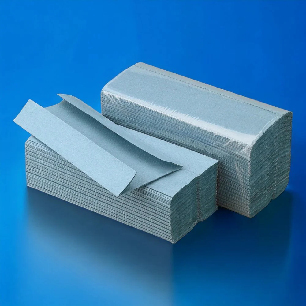 1 Ply - Blue - C-Fold - Paper Hand Towels - Image 3