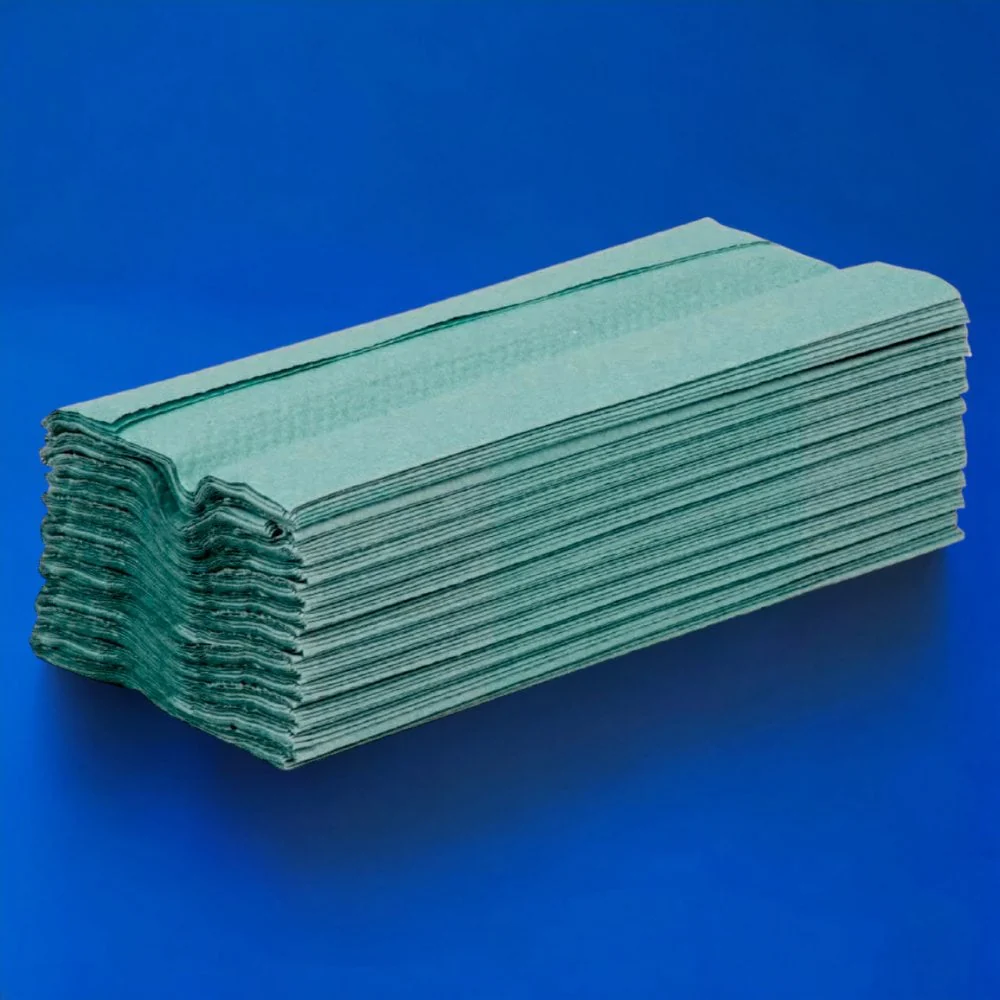 1 Ply - Green - C-Fold - Paper Hand Towels - Image 3
