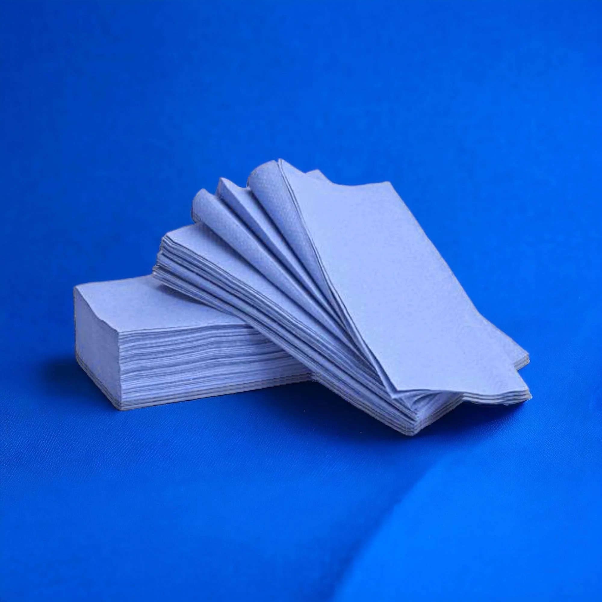 2 Ply - Blue - Interleaved - Paper Hand Towels - Image 3