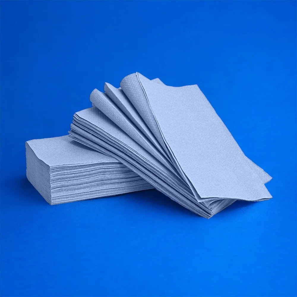 2 Ply - Blue - Interleaved - Paper Towels - Image 28