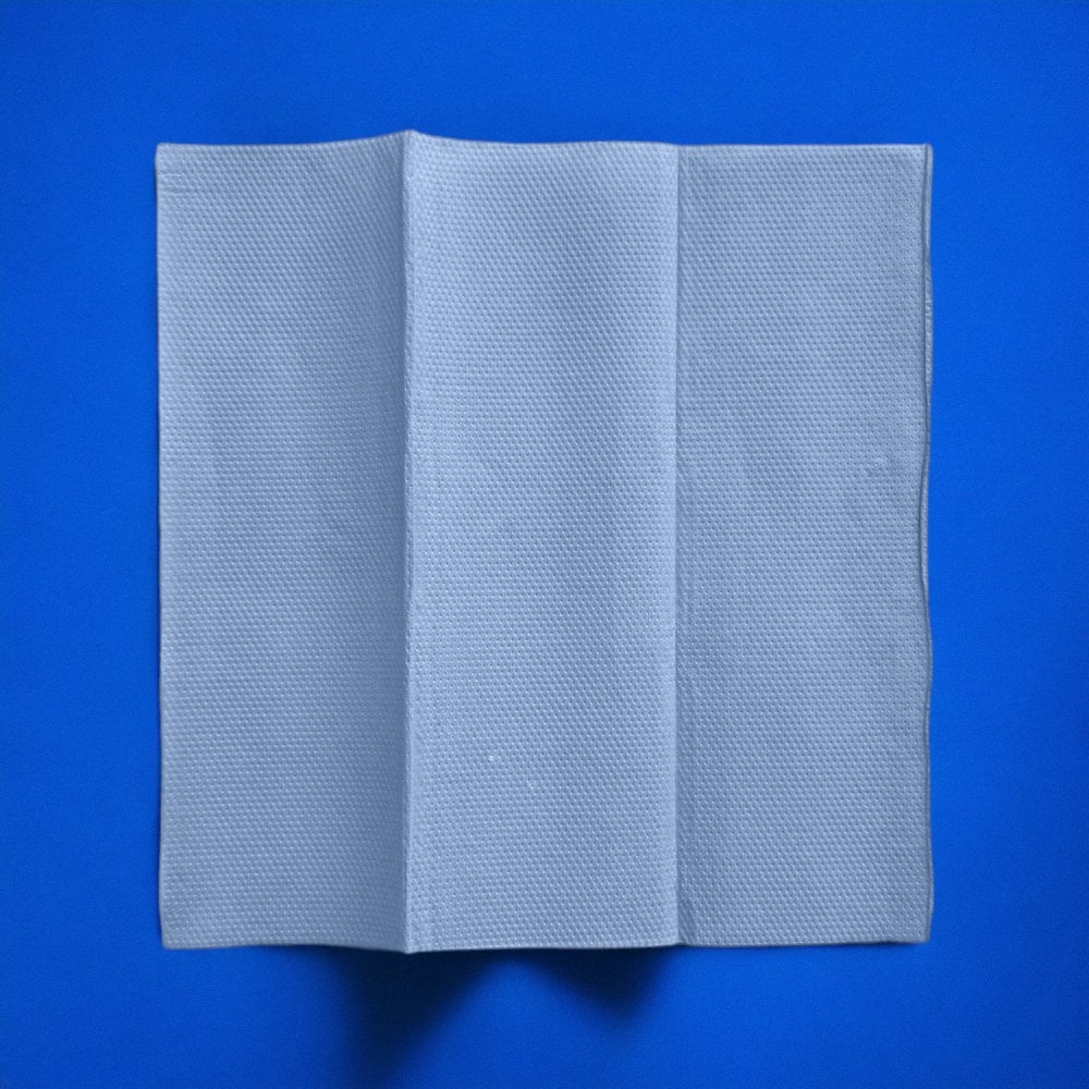 2 Ply - Blue - Interleaved - Paper Towels - Image 4