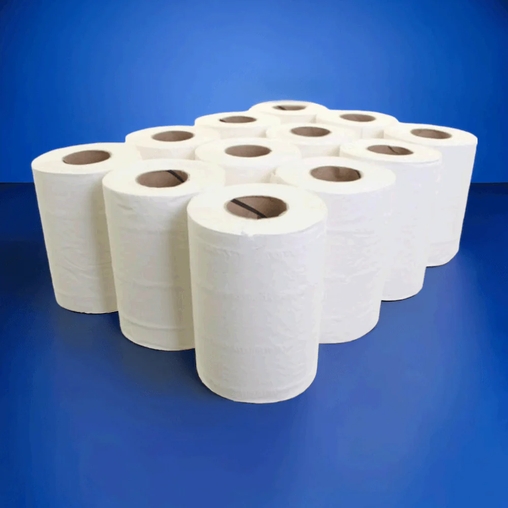 2 Ply White Mini Centrefeed Rolls - Image 2