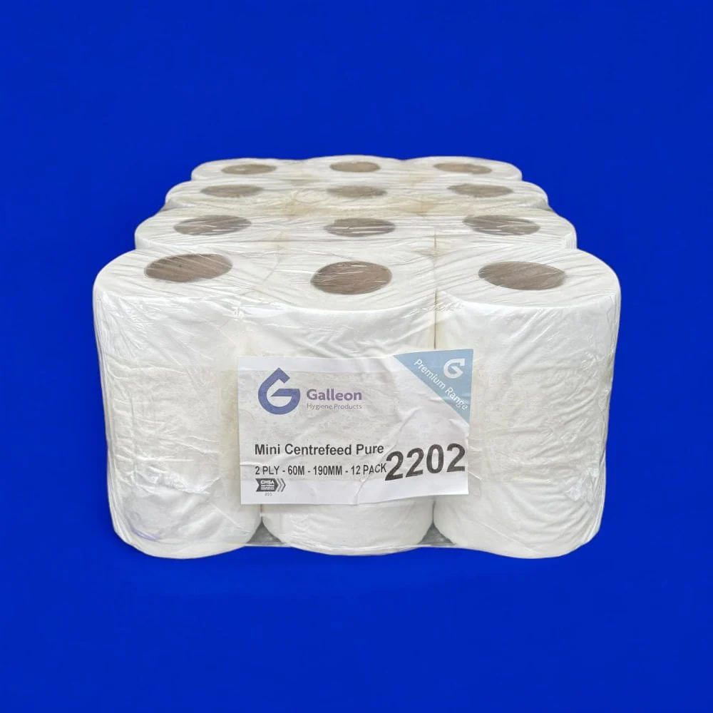 2 Ply White Mini Centrefeed Rolls - Image 7