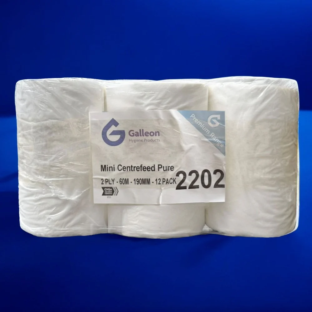 2 Ply White Mini Centrefeed Rolls - Pallet | 84 Cases - Image 4