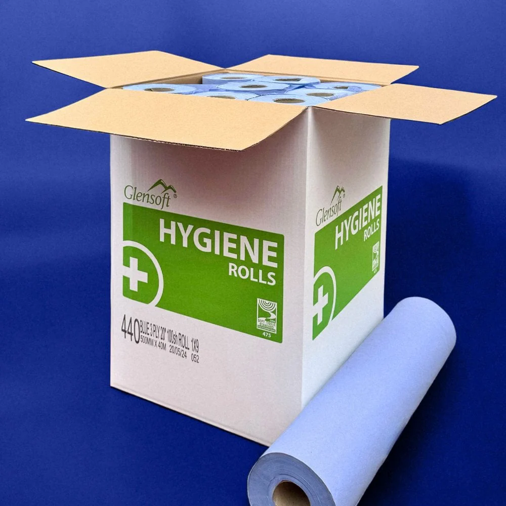3 Ply Luxury Blue Couch Rolls - Image 3