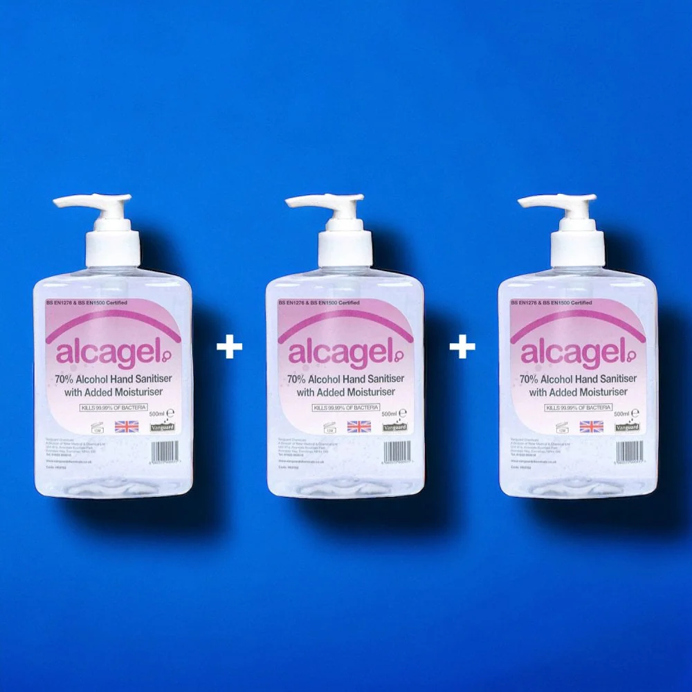 Alcohol Hand Sanitizer 70%  - 500ml Pump Bottles - Image 3