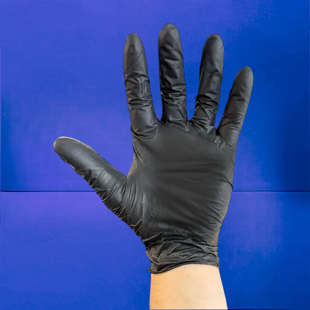 Black Nitrile Gloves - Powder Free - Image 5