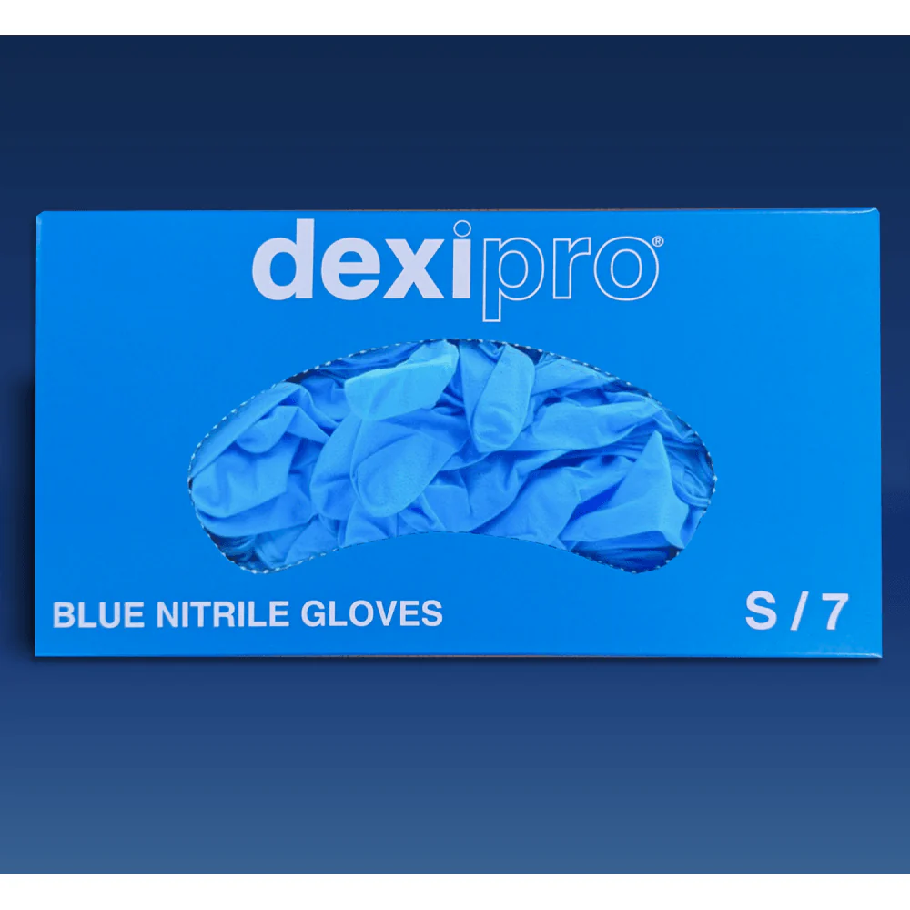Blue Nitrile Gloves - Powder Free - Image 4
