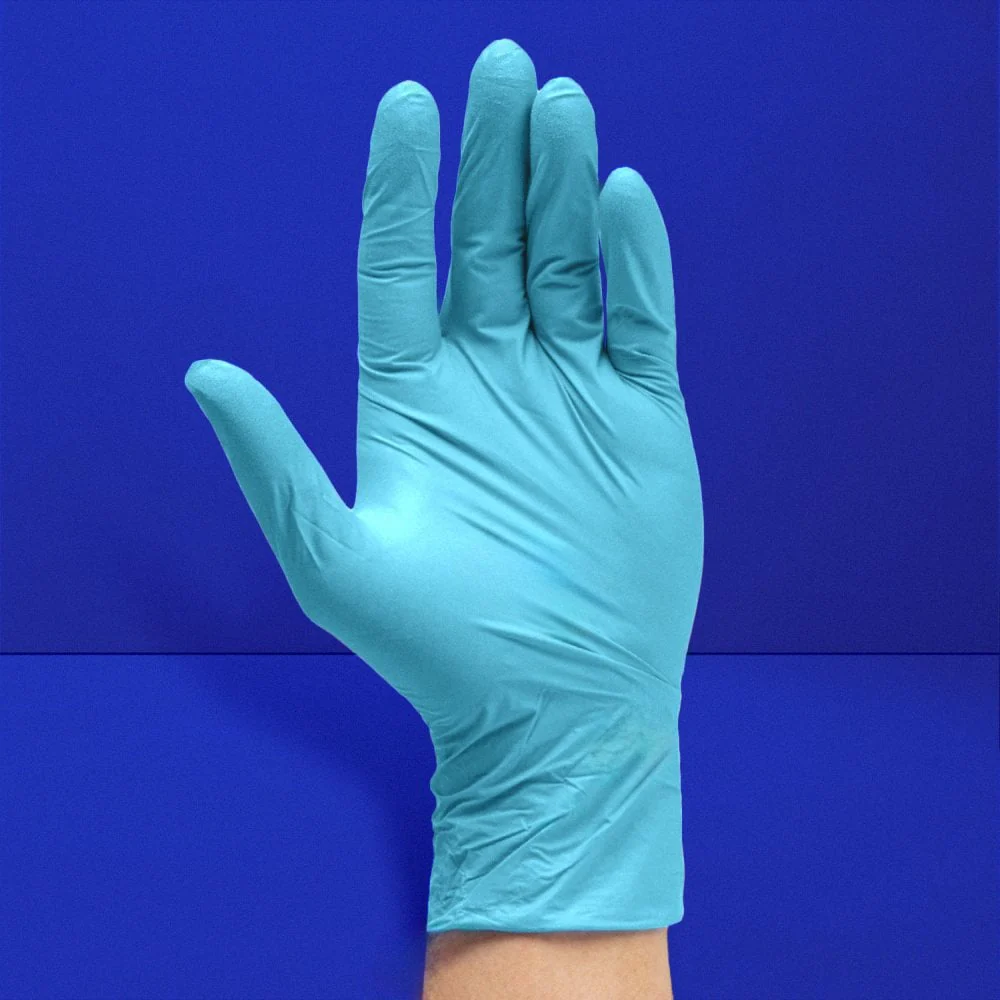 Blue Nitrile Gloves - Powder Free - Image 6