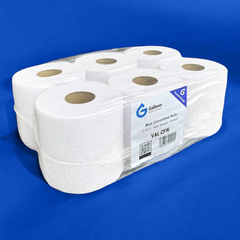Embossed 2 Ply White Centrefeed Rolls - Image 5