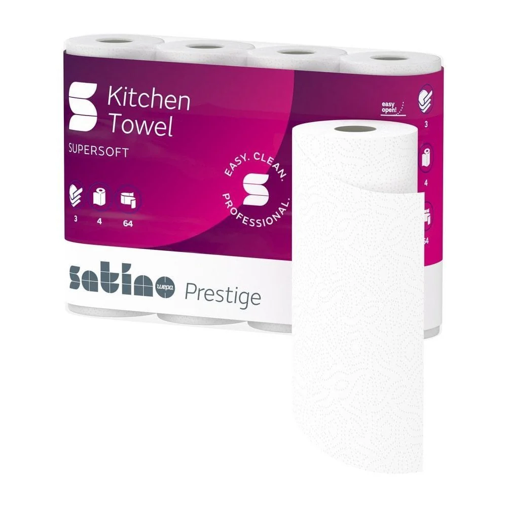 Prestige Premium Kitchen Rolls - 3 Ply x 32 Rolls | 2 Cases - Image 6