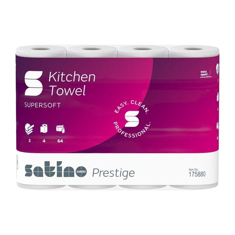 Prestige Premium Kitchen Rolls - 3 Ply x 32 Rolls | 2 Cases - Image 7