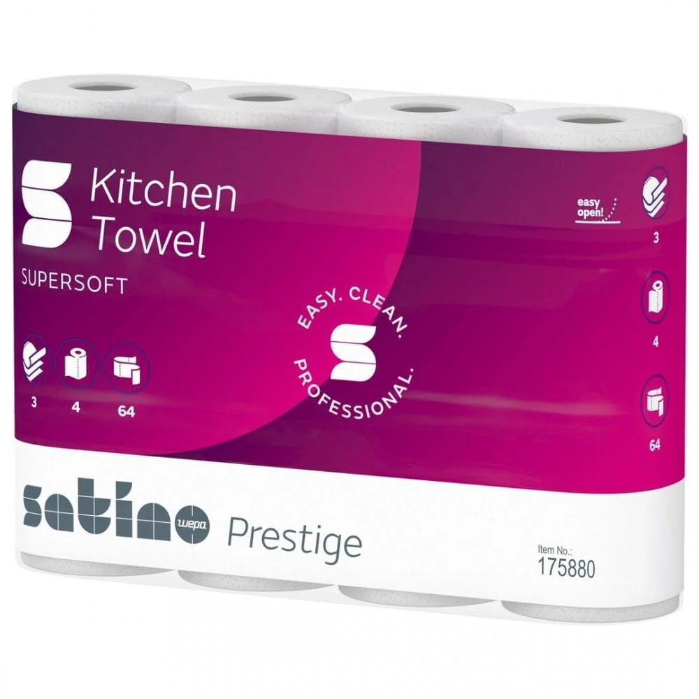 Prestige Premium Kitchen Rolls - 3 Ply x 32 Rolls | 2 Cases - Image 8