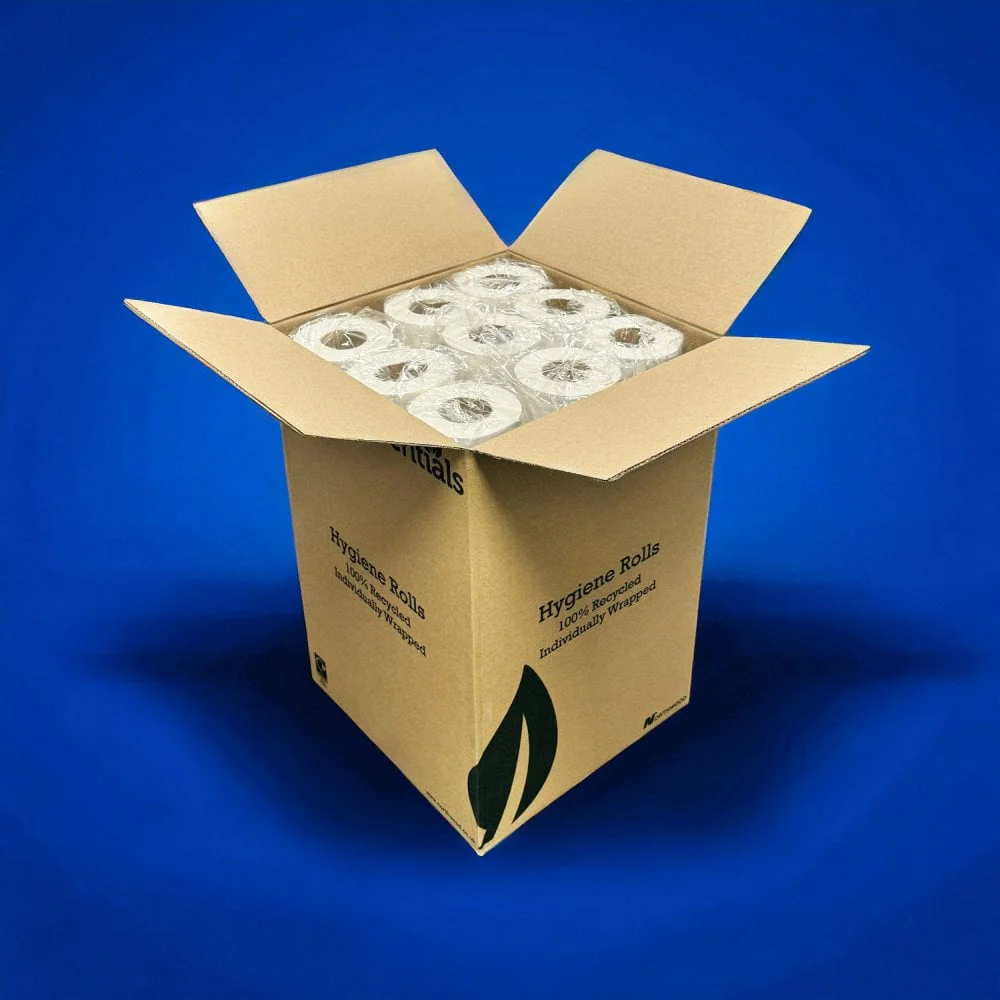 Recycled 2 Ply White Couch Rolls Pallet Deal - Image 2