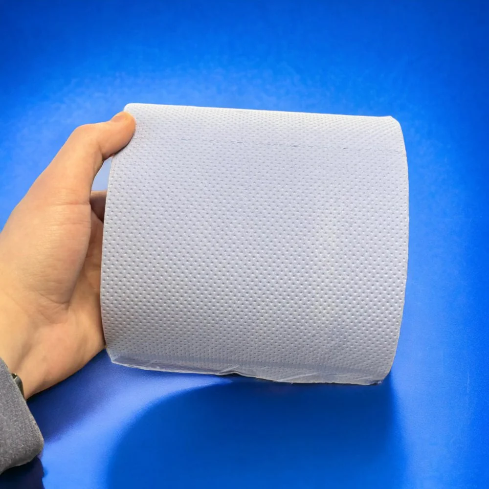 Value 2 Ply Blue Embossed Centrefeed Rolls - Image 5